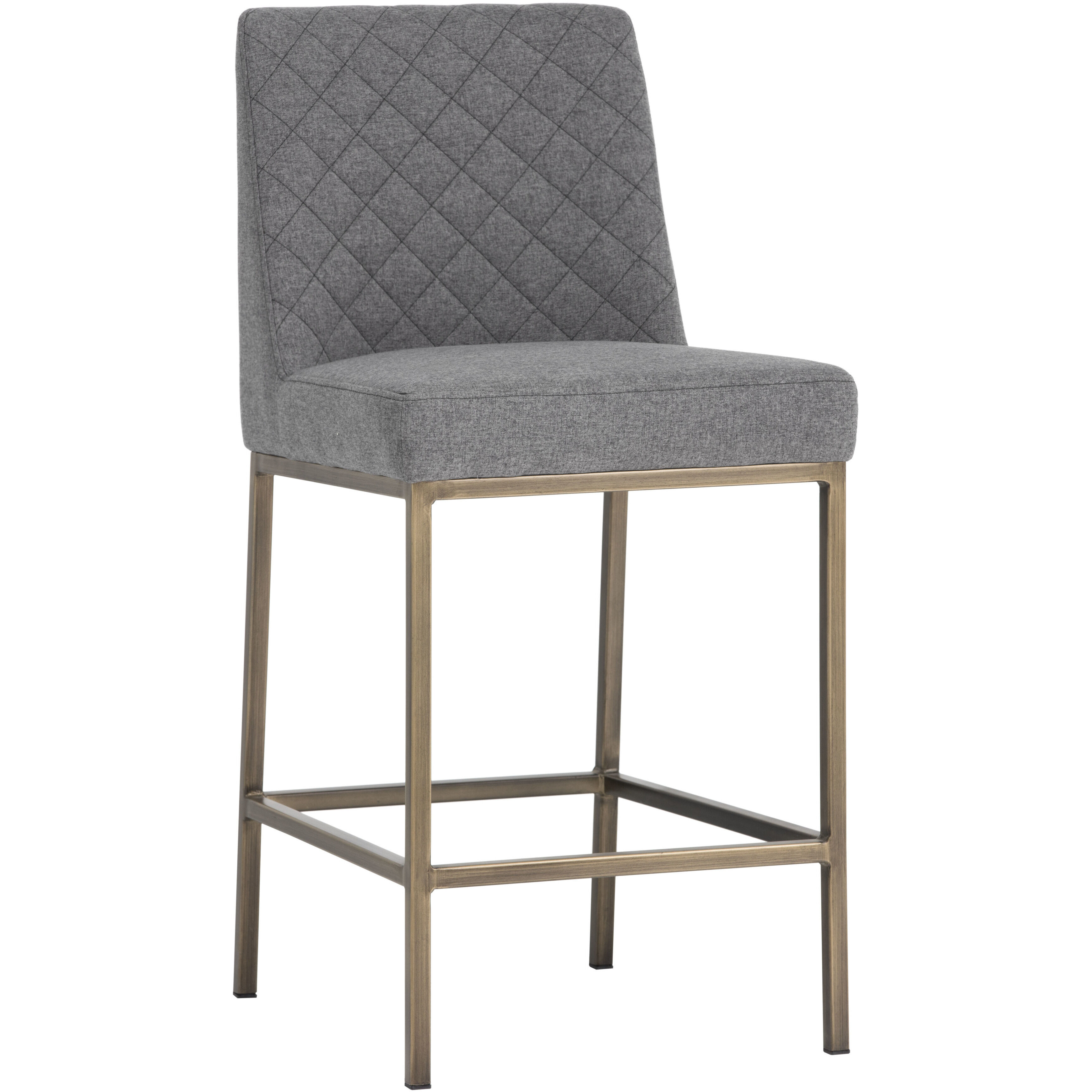 Leighland 38 inch Dark Grey Counter Stool